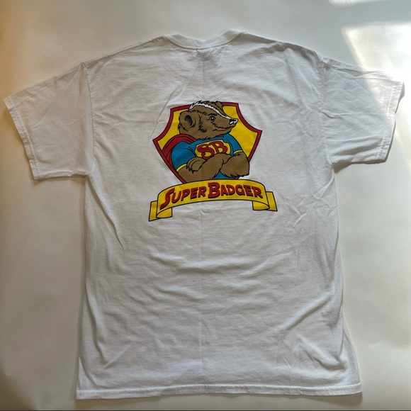 SuperBadger Back Graphic T-Shirt - Picture 1 of 4